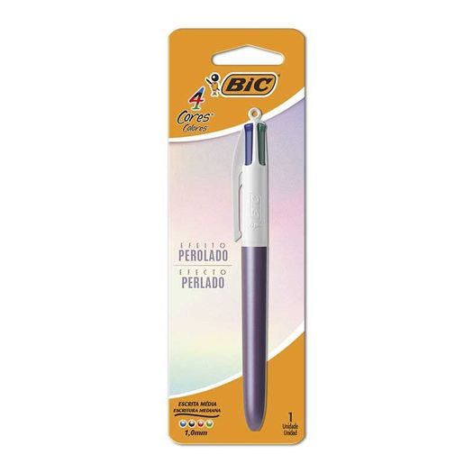 caneta esferográfica 4 cores 1.0mm roxo perolado caneta esferográfica 4 cores 1.0mm roxo perolado
