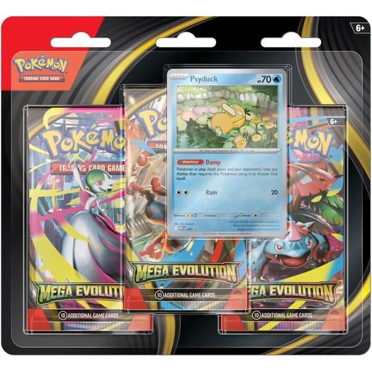 pokémon mega evolution - 3 pack blister - inglês pokémon mega evolution - 3 pack blister - inglês