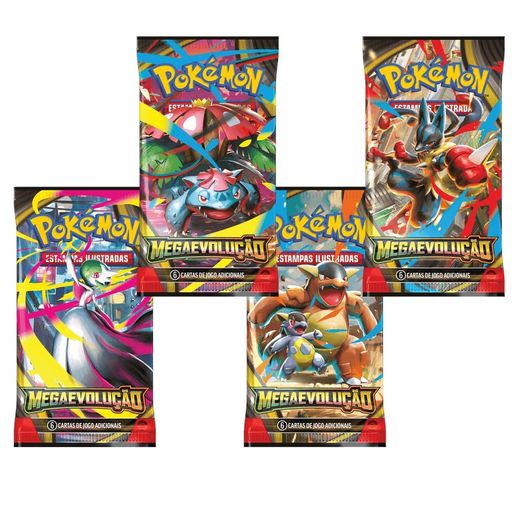pokémon mega evolucão 1 - booster unitário - mega evolução pokémon mega evolucão 1 - booster unitário - mega evolução