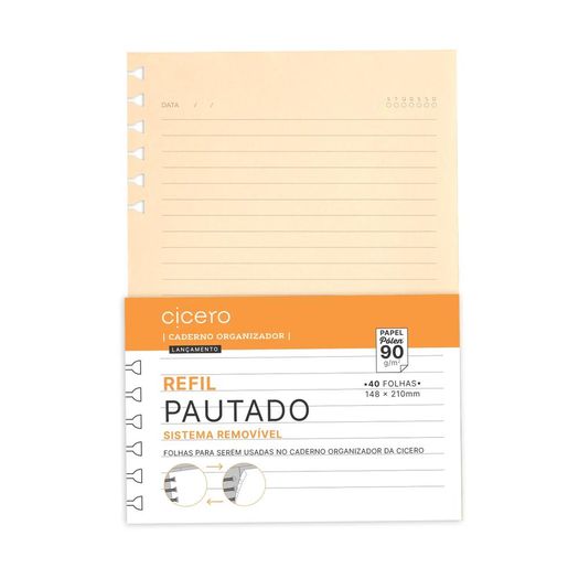 refil caderno organizador pautado 40 folhas a5 pólen refil caderno organizador pautado 40 folhas a5 pólen
