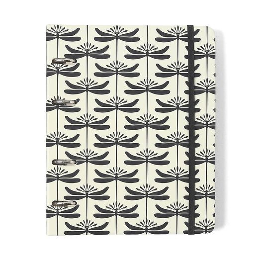 caderno fichário office duo libélulas a5 off white caderno fichário office duo libélulas a5 off white