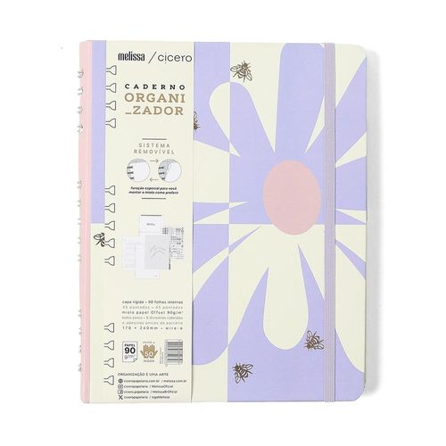 caderno organizador duo melissa max bloomy
