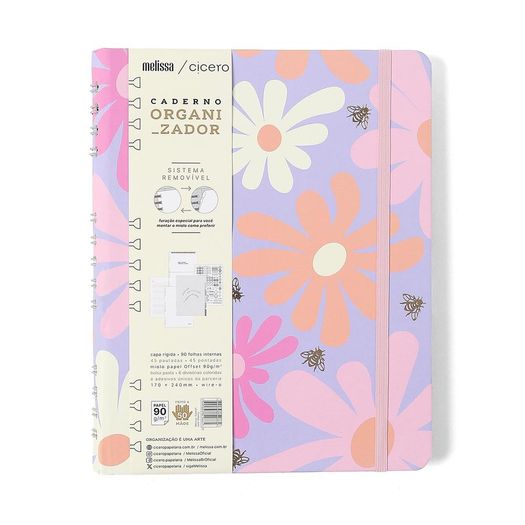 caderno organizador duo melissa color bloomy caderno organizador duo melissa color bloomy