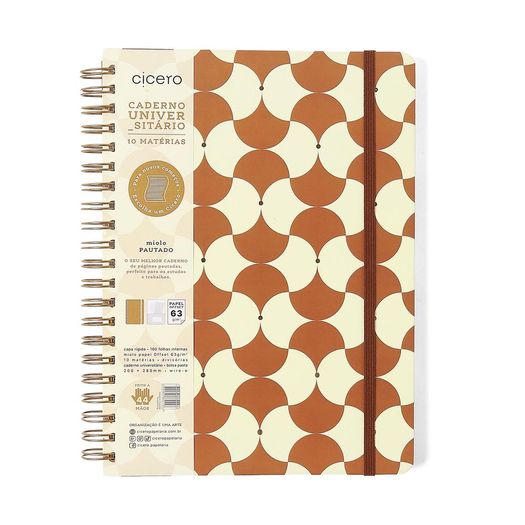 caderno universitário 10x1 160 folhas capa dura bossa nova boemia caramelo caderno universitário 10x1 160 folhas capa dura bossa nova boemia caramelo