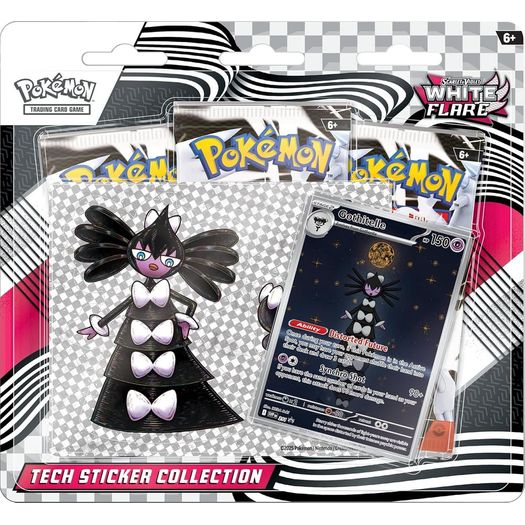 pokémon - scarlet and violet - white flare - tech sticker collection - inglês pokémon - scarlet and violet - white flare - tech sticker collection - inglês