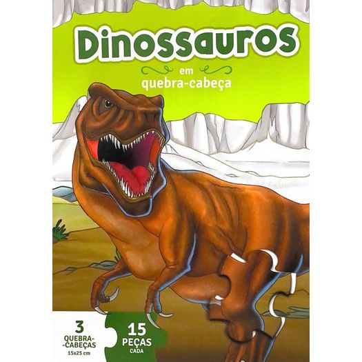 livro com quebra-cabeça: dinossauros livro com quebra-cabeça: dinossauros