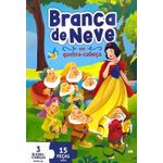 livro com quebra-cabeça: branca de neve