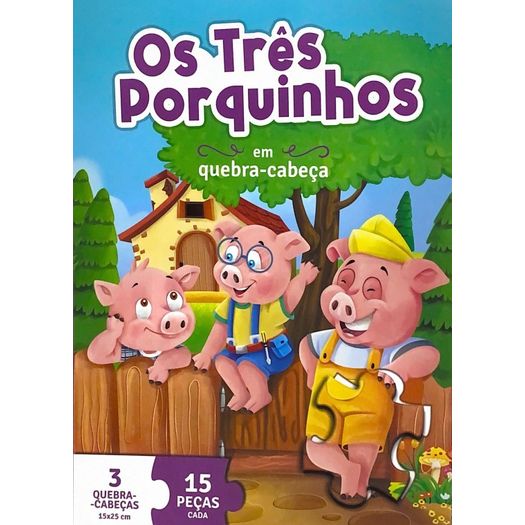 livro com quebra-cabeça: os três porquinhos livro com quebra-cabeça: os três porquinhos