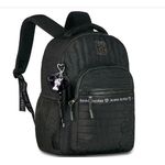 mochila com alça rebecca bonbon crinkle preto