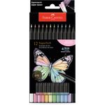 lápis de cor 12 cores supersoft pastel ecolápis