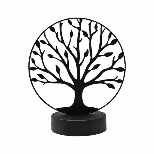 luminária metal árvore da vida led 16x19 luminária metal árvore da vida led 16x19