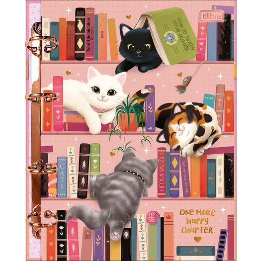 caderno fichário colegial 80 folhas purrfect cats caderno fichário colegial 80 folhas purrfect cats
