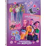 caderno-universitario-1x1-guerreiras-do-k-pop