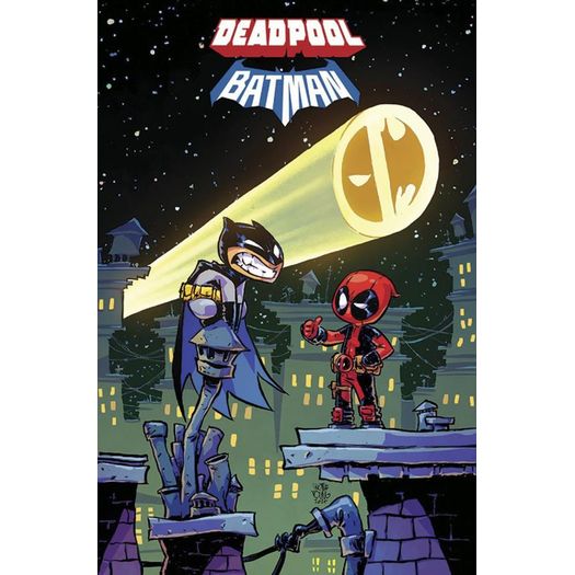 deadpool e batman - capa variante 3 deadpool e batman - capa variante 3