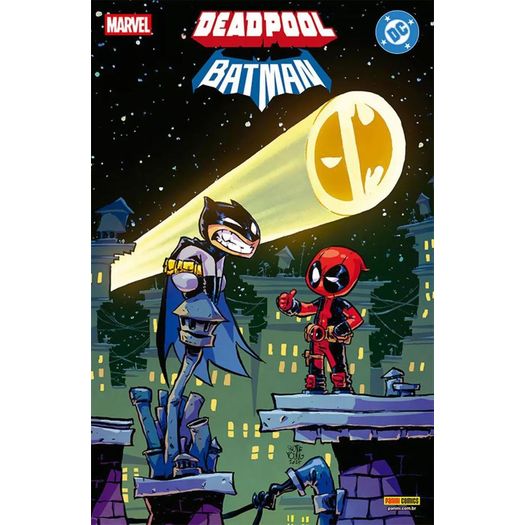 deadpool e batman - capa variante 3 deadpool e batman - capa variante 3