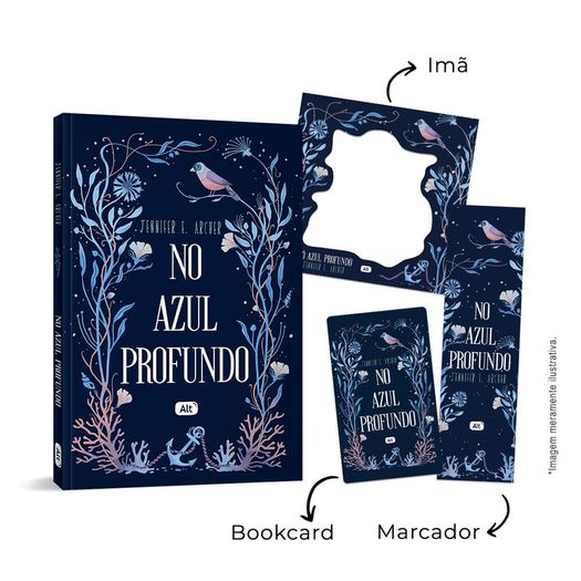 no azul profundo com brinde