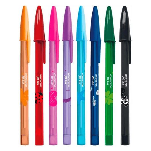 caneta-esferografica-1.0mm-cores-sortidas-jet-lux-compactor caneta-esferografica-1.0mm-cores-sortidas-jet-lux-compactor