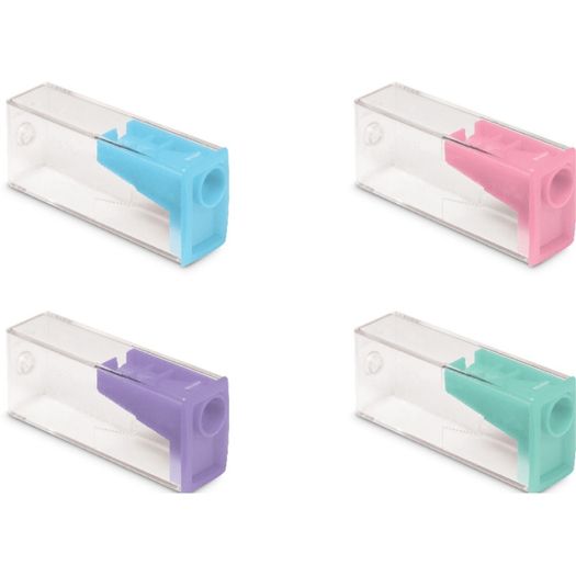 apontador com depósito tons pastel apontador com depósito tons pastel