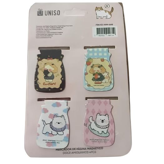 marcador de página magnético doce amiguinho 4 unidades diversos modelos marcador de página magnético doce amiguinho 4 unidades diversos modelos