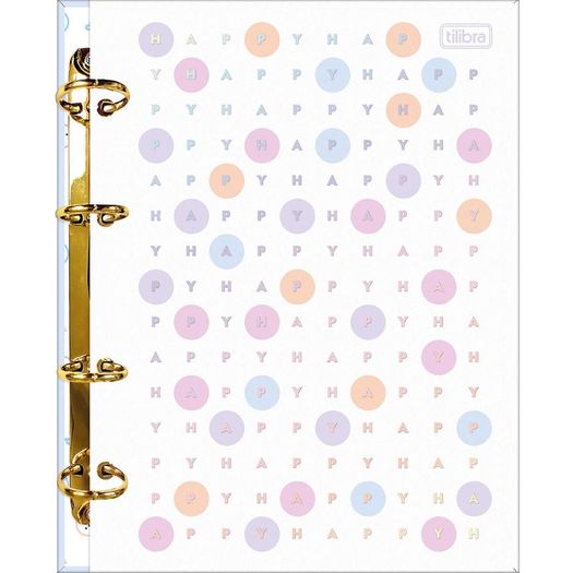 caderno fichário colegial happy 80 folhas caderno fichário colegial happy 80 folhas