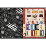 caderno fichário colegial stranger things 160 folhas caderno fichário colegial stranger things 160 folhas