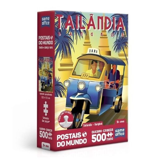 quebra-cabeça 500 peças nano postais do mundo tailândia bangkok quebra-cabeça 500 peças nano postais do mundo tailândia bangkok