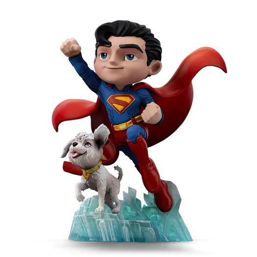 superman e krypto - superman legacy movie - minico- iron studios superman e krypto - superman legacy movie - minico- iron studios