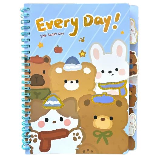 caderno a5 espiral divisórias animal bread diversos modelos caderno a5 espiral divisórias animal bread diversos modelos