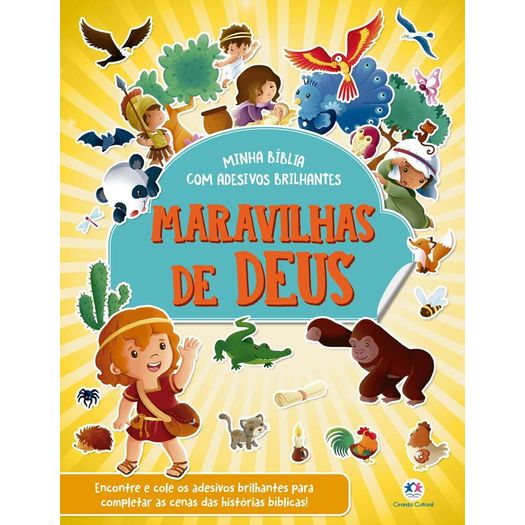 maravilhas de deus - bíblia com adesivos brilhantes maravilhas de deus - bíblia com adesivos brilhantes