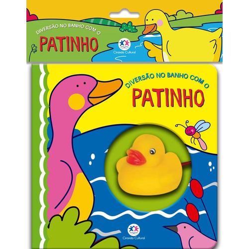 diversão no banho com o patinho