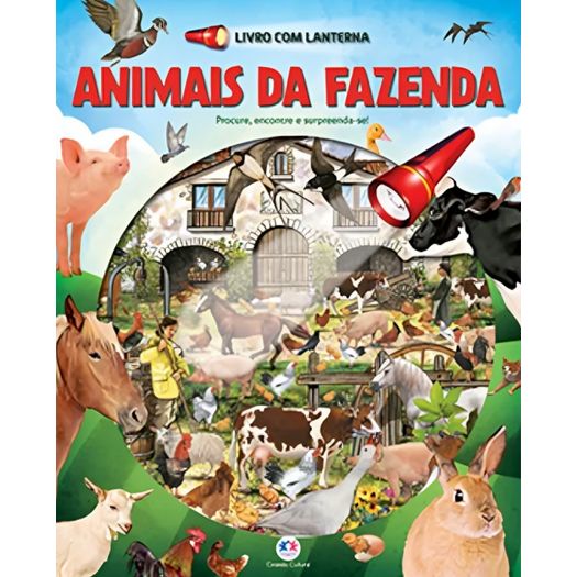 animais da fazenda - livro com lanterna