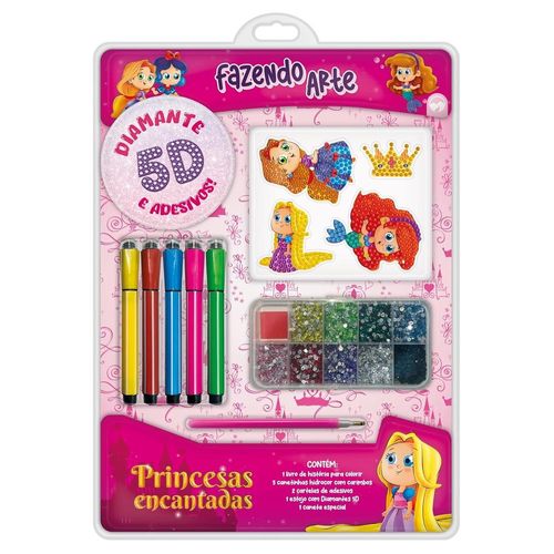 fazendo arte diamante 5d - princesas encantadas