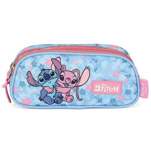 estojo triplo stitch rosa