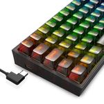teclado mecanico fizz rgb clear black switch crystal (k617ctb-rgb) - redragon