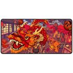 mousepad festival do dragao flick xl (900x400x4mm) - redragon