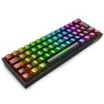 teclado mecanico fizz rgb clear black switch crystal (k617ctb-rgb) - redragon