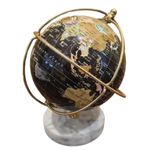 globo decoração base mármore galileu preto gold