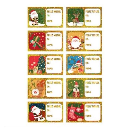 adesivo natal de para caixinha com 30 adesivos adesivo natal de para caixinha com 30 adesivos
