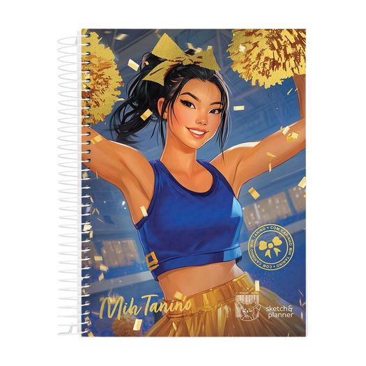 caderno universitário 1x1 80 folhas capa dura mih tanino líder de torcida caderno universitário 1x1 80 folhas capa dura mih tanino líder de torcida