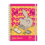 caderno universitário 1x1 mih tanino pompom wire-o
