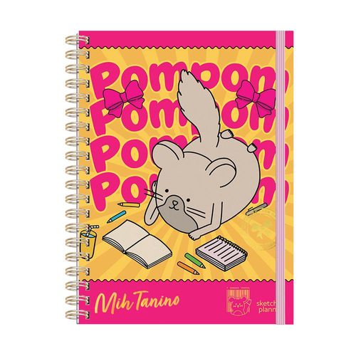caderno universitário 1x1 mih tanino pompom wire-o