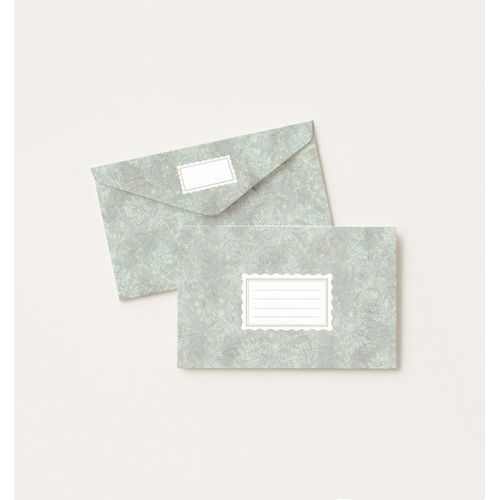 envelope para papel de carta flora 04 unidades