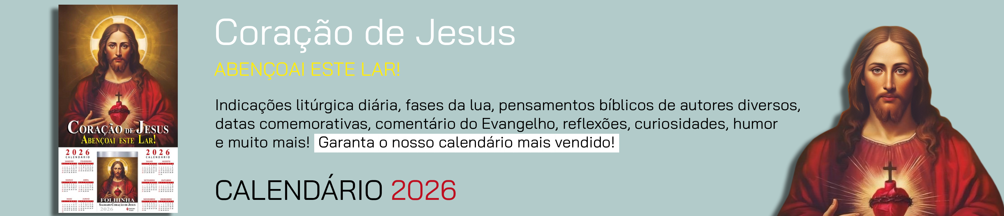 Desk - Folhinha do sagrado coração 2026
