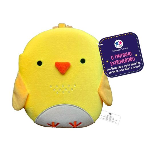 o pintinho extrovertido - livro de pelúcia o pintinho extrovertido - livro de pelúcia