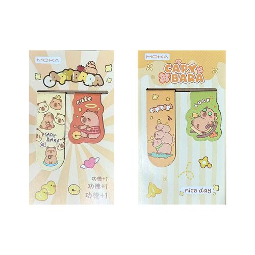 marcador de página magnético capivara 2peças