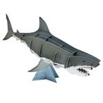 livro de maquete 3d - tubarão branco
