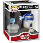 star wars - r2-d2 and princess leia hologram (766) - funko