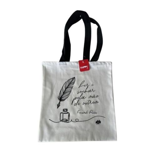 sacola tecido ecobag ler é sonhar pela mão de outrem