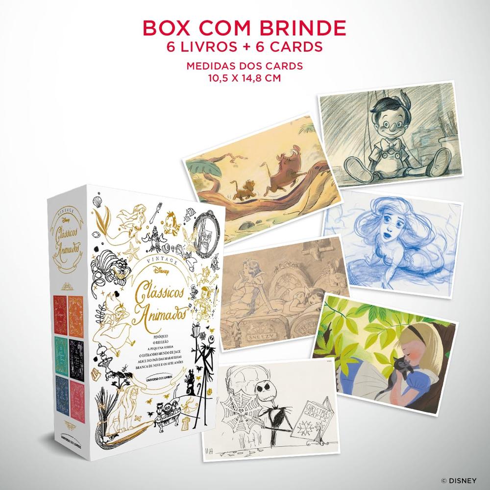 Box Disney Vintage - Clássicos Animados - Livrarias Curitiba