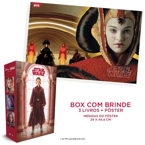box star wars: trilogia padmé amidala - com brinde
